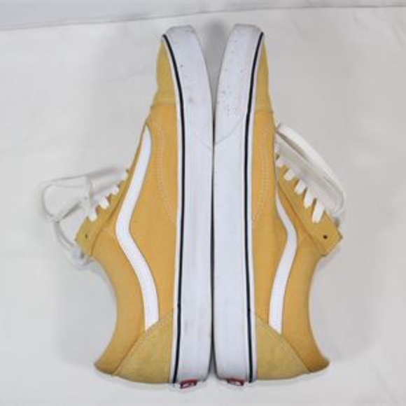 Yellow Suede Old Skool Vans Size 13 - Picture 8 of 10